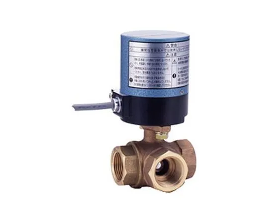 65-1885-86　Small Electric < EA Model/ON/OFF > Bronze Horizontal Three-Way Ball Valve (EA 100 - TNE) Nominal Diameter 8 mm　EA100-TNE8A
