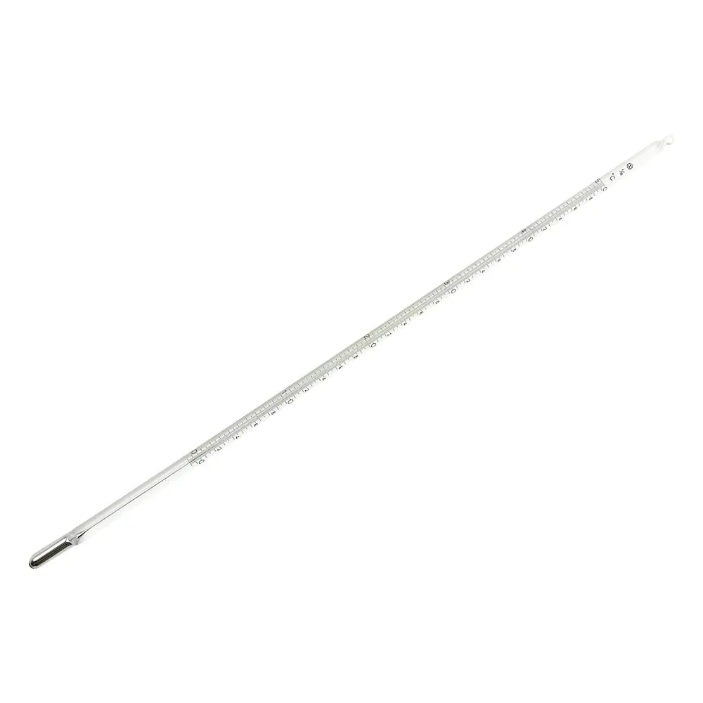 2-064-01-56　Precision bar-shaped mercury Thermometer (Minimum Scale: 0.1℃) 0 ~ 50℃ 300mm with English Calibration Certificate　JC-2035