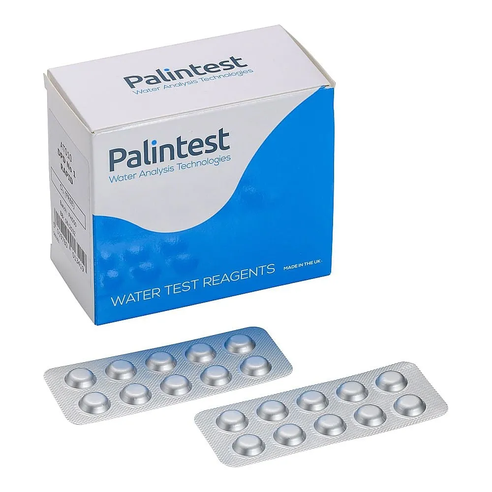 62-6487-94　Residual Chlorine Low Concentration Reagent (Free) DPD-1R 250 T 1 Case (Contains 250 Tablets)