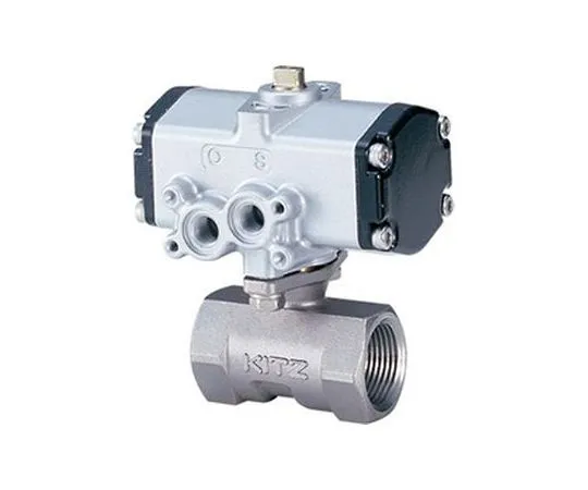 65-1885-06　Small Pneumatic < C Type/Double Operation > SCS 14 A Ball Valve (C-UTE) Nominal Diameter 8 mm　C-UTE8A