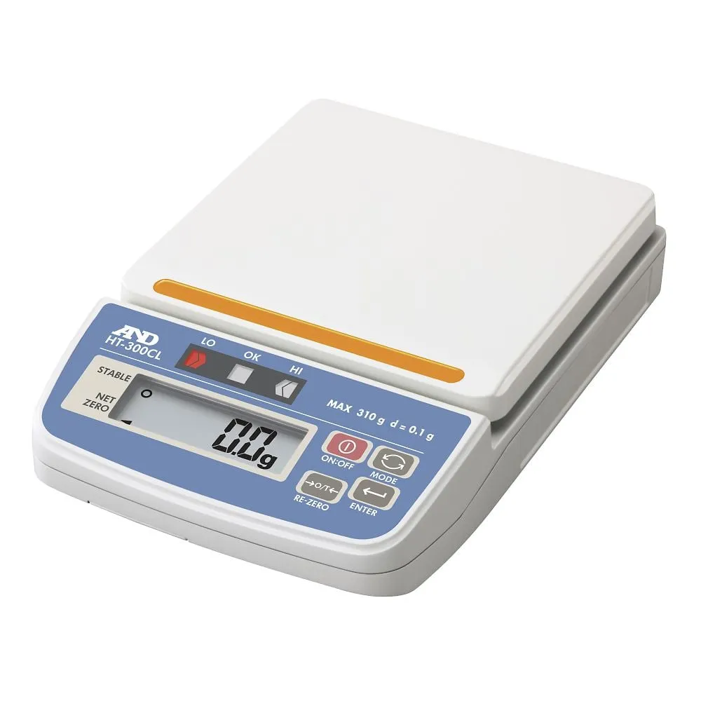 62-6085-46　Compact Scale HT-CL Series with Comparator Light  Weighing: 310g Minimum display: 1 g　HT-300CL
