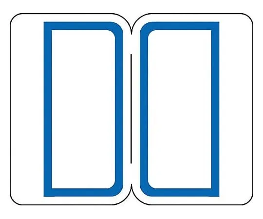 61-0610-37　Index Label (Sheet Label) Small Blue 16 Pieces x 11 Sheets　タ-20B