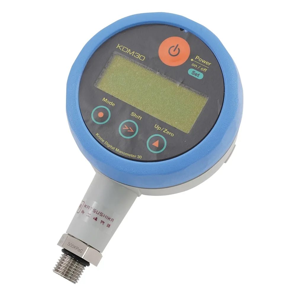 1-3558-01-20　High Precision Digital Pressure Gauge Blue With Calibration Certificate　KDM30-500kPaG-MBL