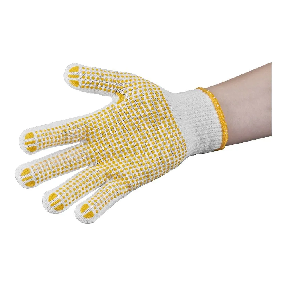 51-0132-01　Non-Slip Gloves Yellow 700 g 1 Dozen (12 Pairs)