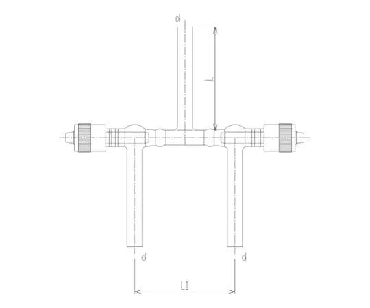62-2091-70　High Vacuum Greaseless Multivalve Type I Core Rod Material: PTFE　2262-8