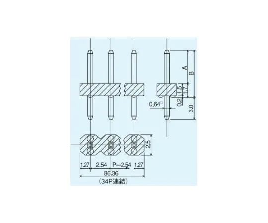 63-3033-56　Jumper Pin (10 Pieces)　WL-1-2P