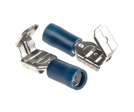 63-4641-76　RS PRO Blue Insulated Spade Connector, 6.35 x 0.8mm Tab Size, 1.5mm² to 2.5mm²　534-711