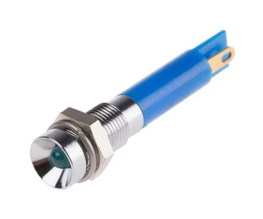 63-4585-46　RS PRO Blue Indicator, 24 V dc, 6mm Mounting Hole Size, Solder Tab Termination　205-044