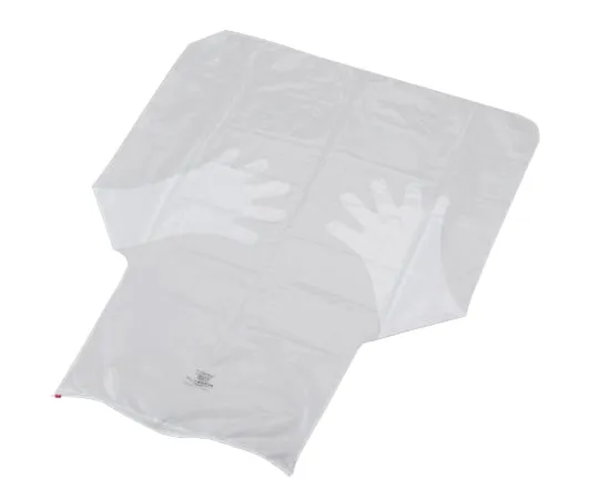 1-845-01　Glove Bag (Slide Chuck Type) 690 x 690 x 380mm　108DX-27-27HG