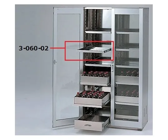 3-060-02　Chemical Closet SH Type Preliminary Shelves with Rail