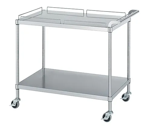 61-0014-32　Stainless Steel Wagon (Stainless Steel (SUS304)), Shelf with Guard 1 Stage, Shelf without Guard 1 Stage Specification) 600 x 450 x 800　MN11-6045