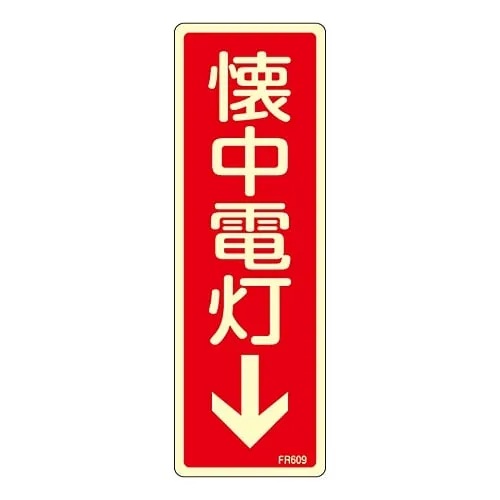 61-3396-71　Fire Extinguisher Sign Flashlight↓ FR609　66609