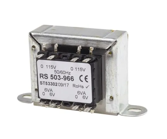 63-4636-28　RS PRO 12VA 2 Output Chassis Mounting Transformer, 6V ac　503-966
