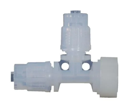 63-2114-49　Fluoropolymer Fittings Run Tee LQ3　LQ3R1A-FN
