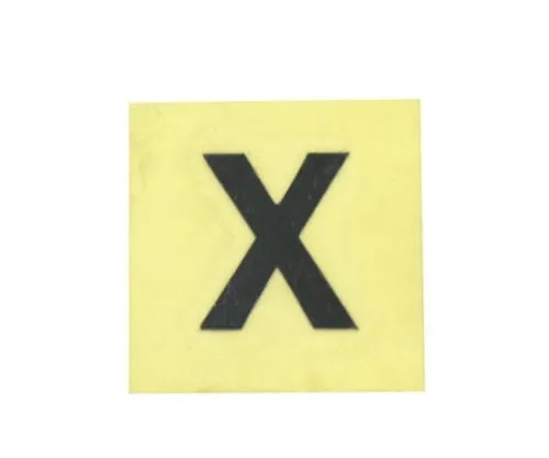 61-7398-15　Character Seal Black x 15mm　CL15B-X