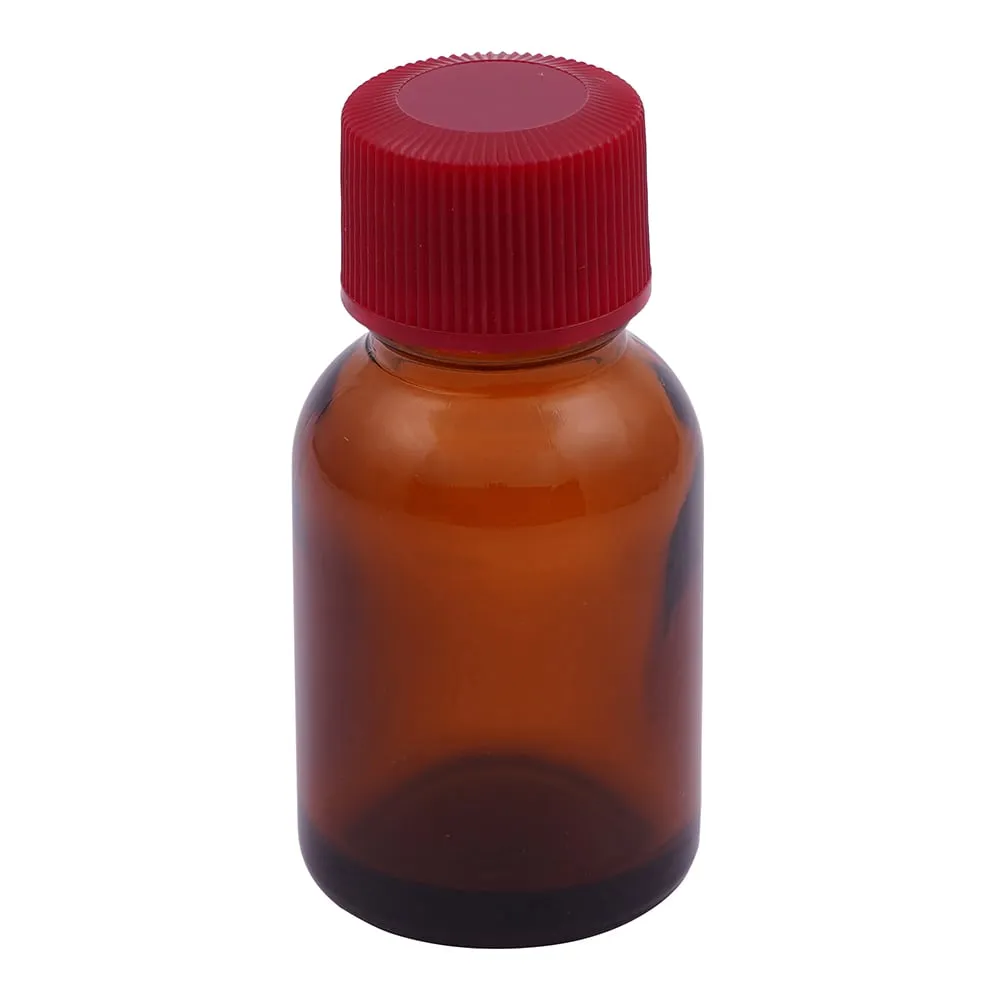 5-131-01　Narrow-Mouth Standards Bottle Amber 15mL 100 Pcs　LT-15