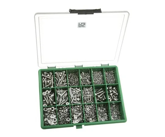 63-4599-79　3168 piece Stainless Steel Screw/Bolt Kit, M2, M2.5, M3, M4, M5, M6　281-984