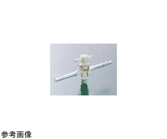 65-6841-74　PTFE Two-Way Cock (with Rubber Stopper) φ6 16　2010-01