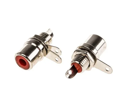 63-4616-79　RS PRO Chassis Mount RCA Socket, Nickel　411-081