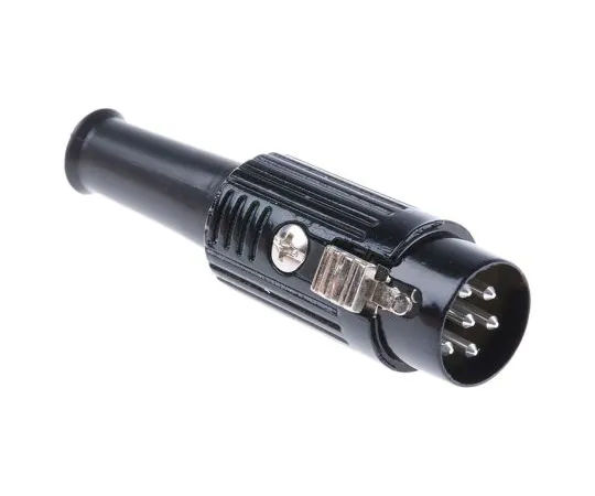 63-4634-17　RS PRO 6 Pole Din Plug, 1A, 100 V ac, Push Lock　490-917