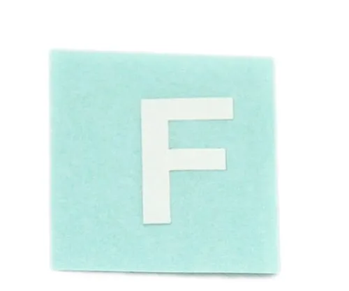 61-7397-47　Character Seal F White 15mm　CL15W-F