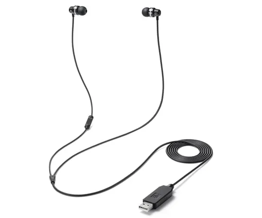 67-9323-42　USB earphone/microphone　MM-HSU21BK