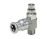 61-7664-69　［Discontinued］Throttle Valve Stainless Steel (SUS316) Elbow R1/8　SSNC4-01
