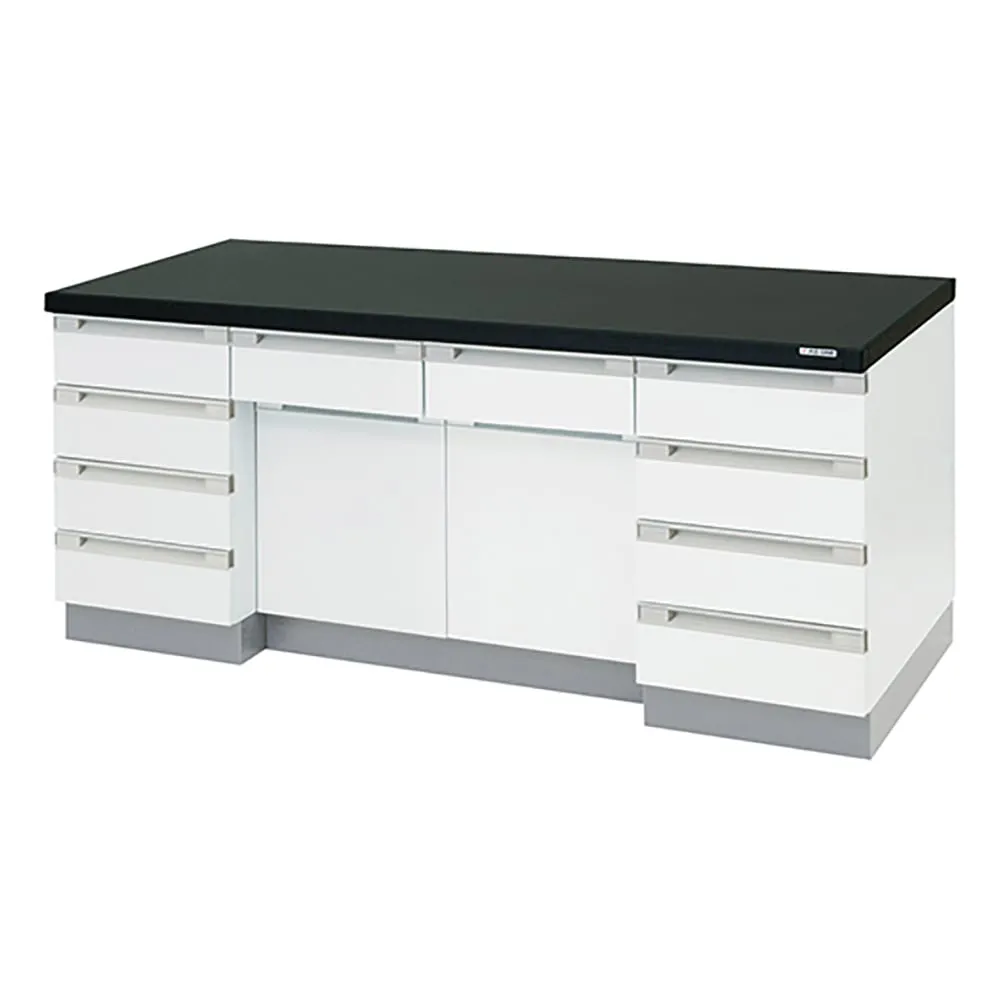 3-4185-11　Side Laboratory Bench Wooden Type (1800 x 750 x 800mm)　SQA-1875
