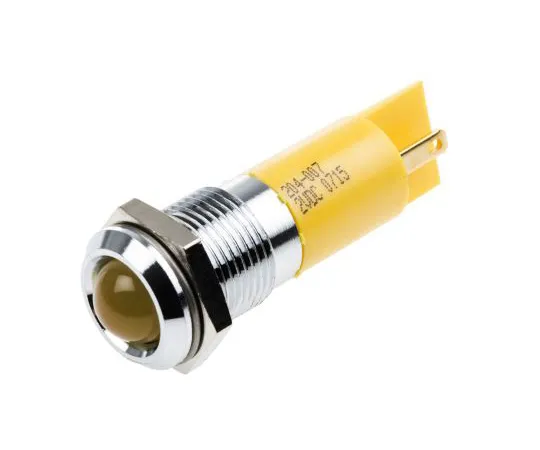 63-4585-13　RS PRO Yellow Indicator, 2 V dc, 14mm Mounting Hole Size, Solder Tab Termination　204-007