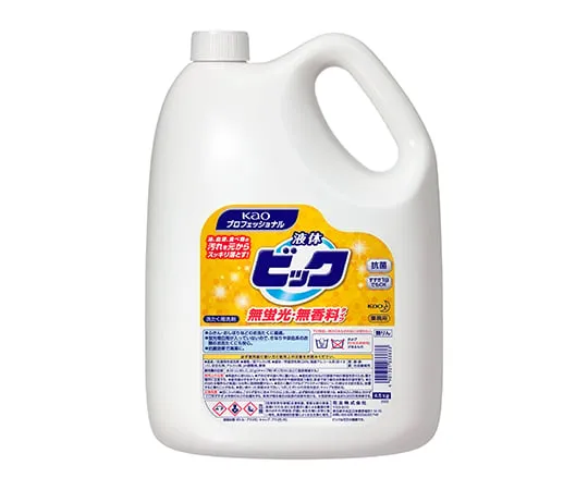 61-8509-65　［Discontinued］Liquid Washing Detergent No Fluorescence And Scent-Free Type 4.5kg For Business Use
