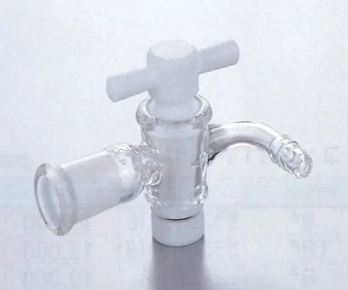 61-0047-33　TS Exhaust Pipe Bent Tube Teflon Cock 8mm Tube (With Rubber Clamp) Female Sliding 15/25　CL0407-01-10