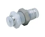 61-7644-66　Tube Fitting PP Bulkhead Union P φ4　PPMP4