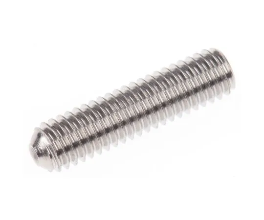 63-4568-07　Plain Stainless Steel Hex Socket Set M3 x 12mm Grub Screw　137-736