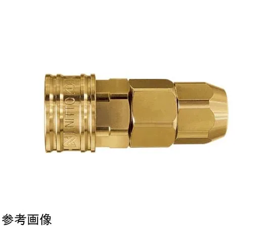 65-9008-22　［Discontinued］Compact Coupler Tube Size Φ4 x Φ6mm Brass Socket　CO-40SNBRASSFKM