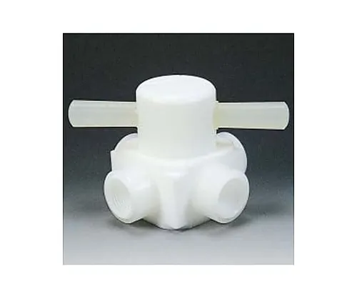 61-3527-45　Fluorocarbon Resin Female Four-Way Valve Injection Type RC1/4　NR0008-01