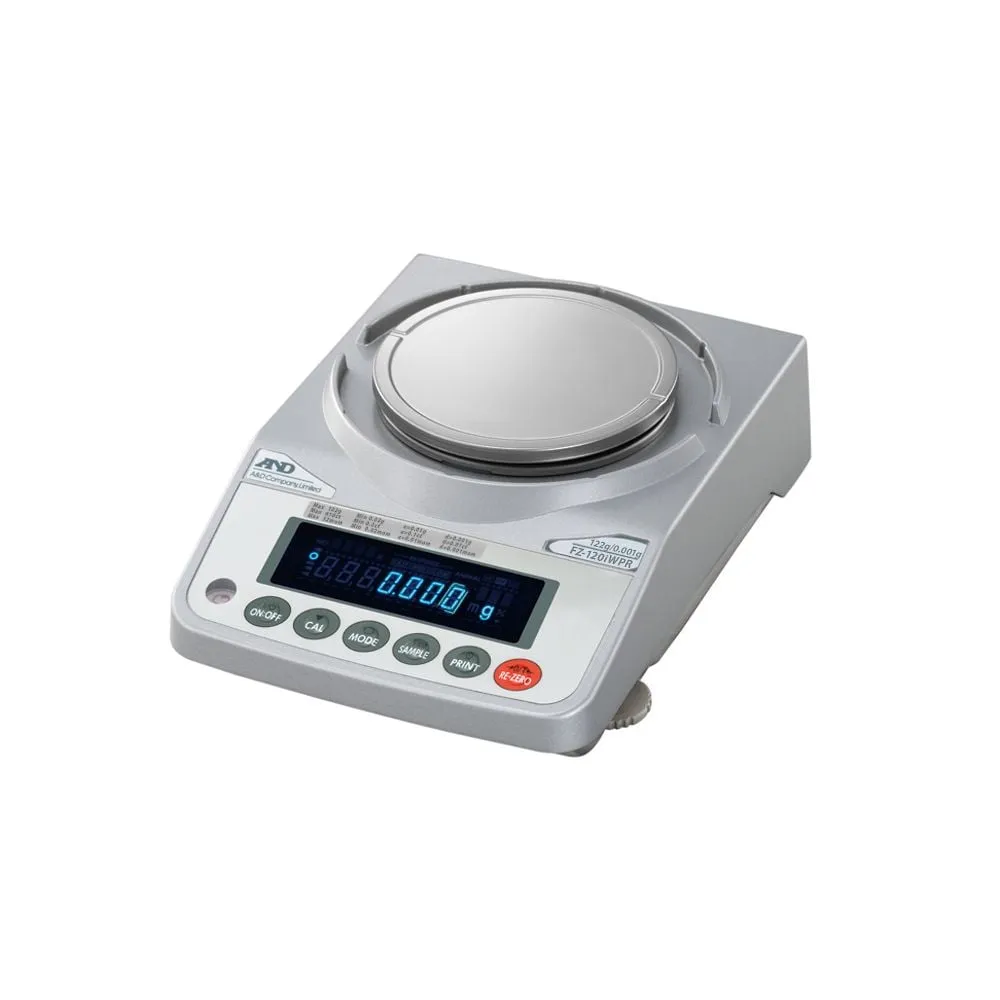 61-4673-91　Dustproof, Waterproof Built-In Calibration Weight General Purpose Balance with Test FZ-120Iwpr　FZ120IWPR-JA