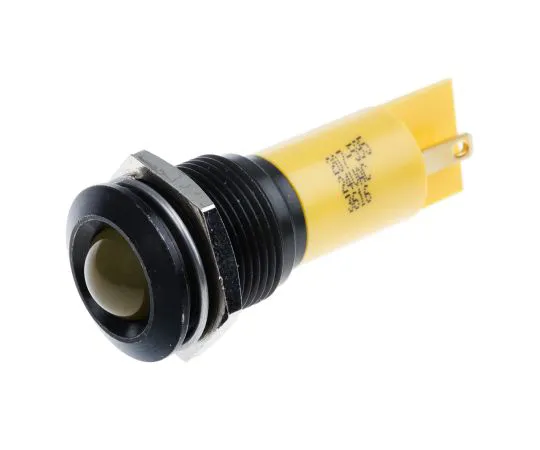 63-4586-10　RS PRO Yellow Indicator, 24 V ac/dc, 16mm Mounting Hole Size, Solder Tab Termination　207-595
