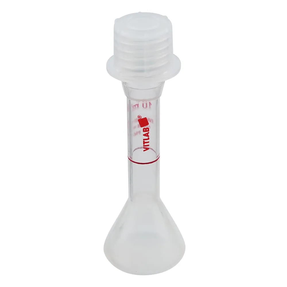 5-5362-07　EM Euro PMP Volumetric Flask (With Cap) Clear 10mL　677895