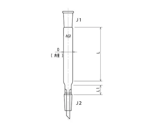 61-4711-37　Chromatography Column (Standard Taper Joint)　3821-10/300-3L