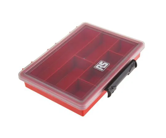 63-4638-48　RS PRO 7 Cell Red PP Compartment Box, 32mm x 175mm x 143mm　515-552