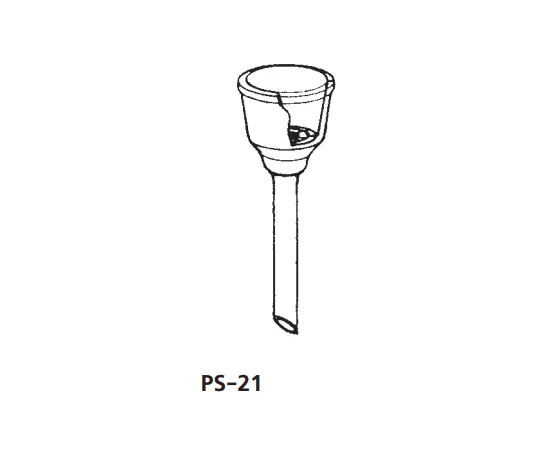 64-1075-07　Polyethylene (PE) "KIRIYAMA" funnel ®　PS-21