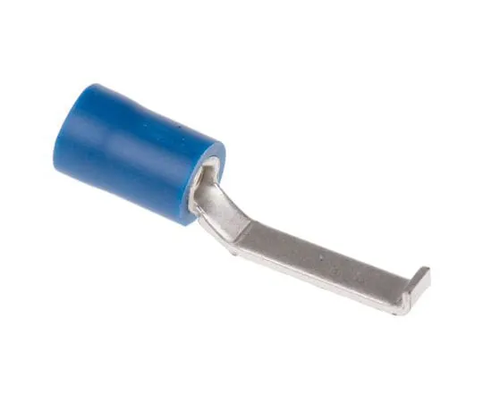 63-4641-77　RS PRO Hooked Insulated Crimp Blade Terminal 17.6mm Blade Length, 1.5mm² to 2.5mm², 16AWG to 14AWG, Blue　534-727