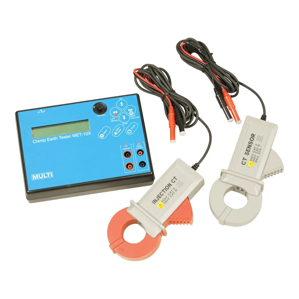 4-4610-01　Clamped Ground Resistance Meter (Built-in BluetoothR)　MET-10X