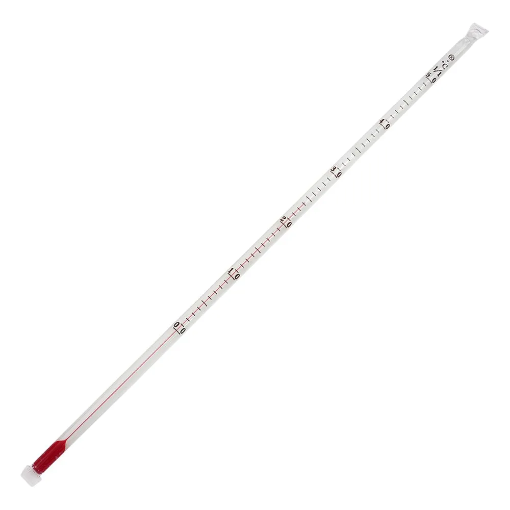 1-8277-01-20　Fluorine Resin Coated Thermometer 0 - 50 ℃ Alcohol With Calibration Certificate　JC-2211