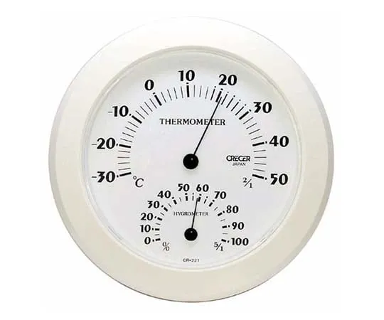 62-3966-01　Thermohygrometer White　CR-221W