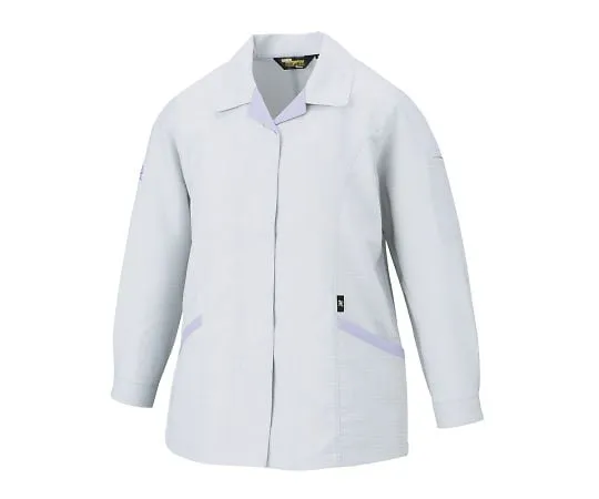 3-718-01　High Antistatic Jacket (Front Zipper) Silver S　80405-036-S