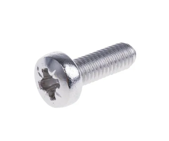 63-4582-40　RS PRO, M4 Pan Head, 12mm Stainless Steel Pozidriv A4 316 Plain　190-507
