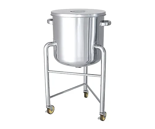 61-0750-03　Mirror fonish type Stainless Steel Container with Leg with Stock Lid 35L　DT-ST-L-36