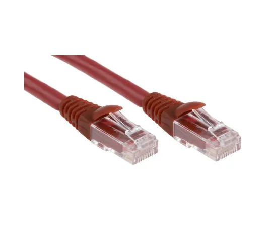 63-4645-60　RS PRO Red Cat6 Cable, U/UTP, Male RJ45/Male RJ45, Terminated, 5m　556-673