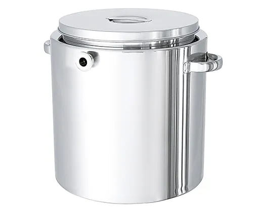 61-0750-61　Flat Bottom Type Stainless Steel Jacket Container with Stock Lid 10L　ST-J-24
